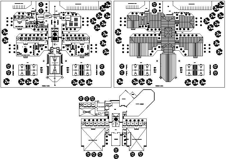 College university structure detail plan view dwg file
