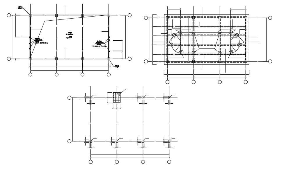 Column Layout Plan 2d AutoCAD Drawing Download 