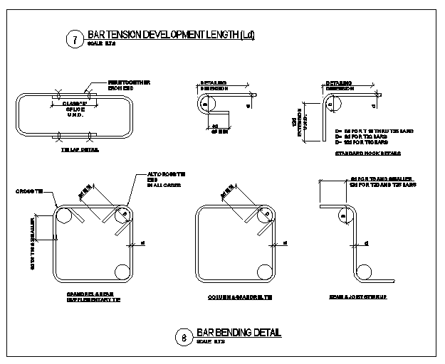 Column and beam structure dwg file 
