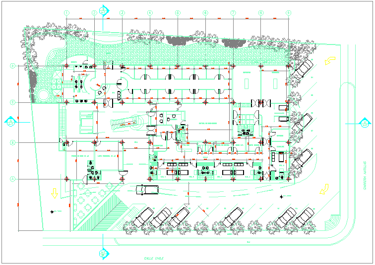 Column design with low plan 