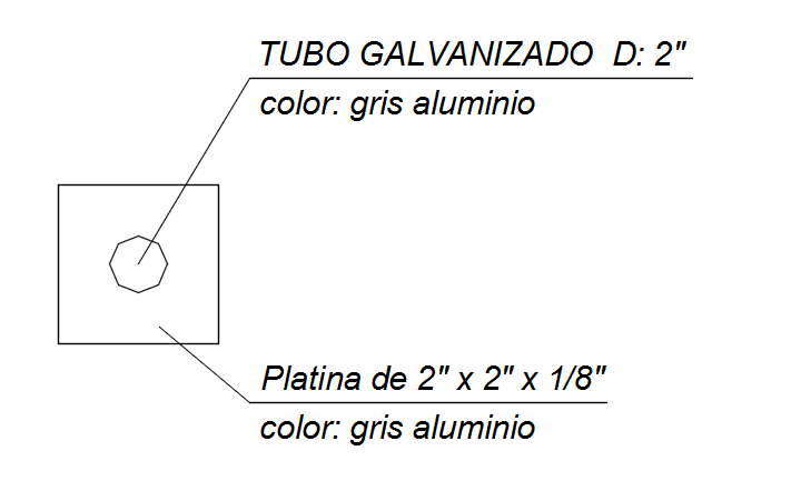 Column detail dwg file