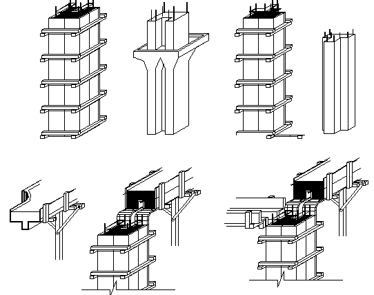 Column from work details dwg file