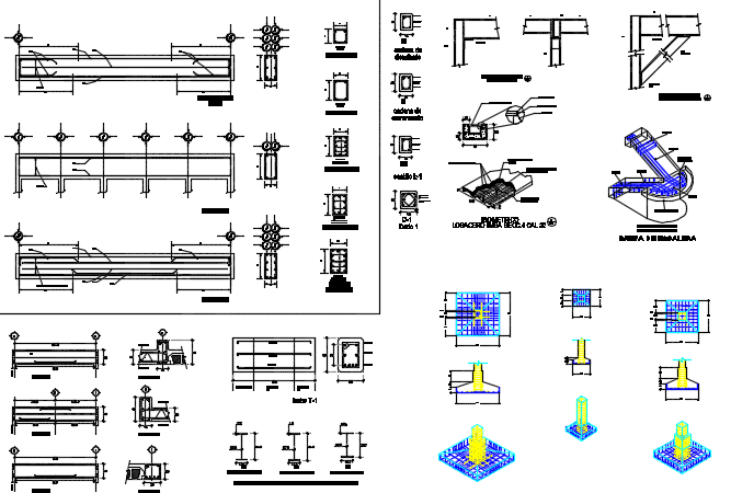 Column section detail dwg file