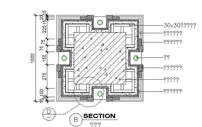 Column sectional details