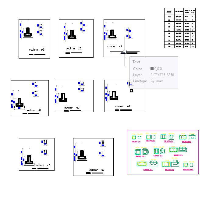 Column Head Reinforcement Cad File