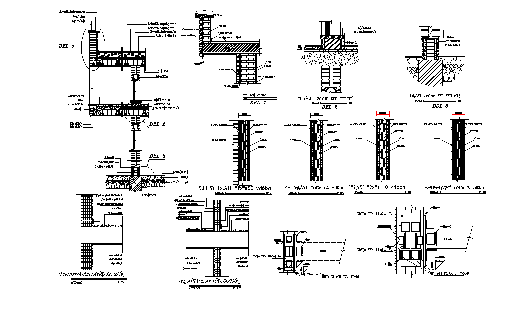 Column Section view of the college university is given in this 2D Autocad DWG drawing file.  Download the 2D Autocad DWG drawing file.