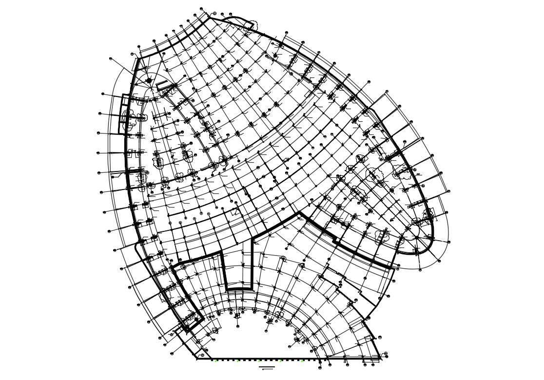 Commerce Building Construction Column Plan 