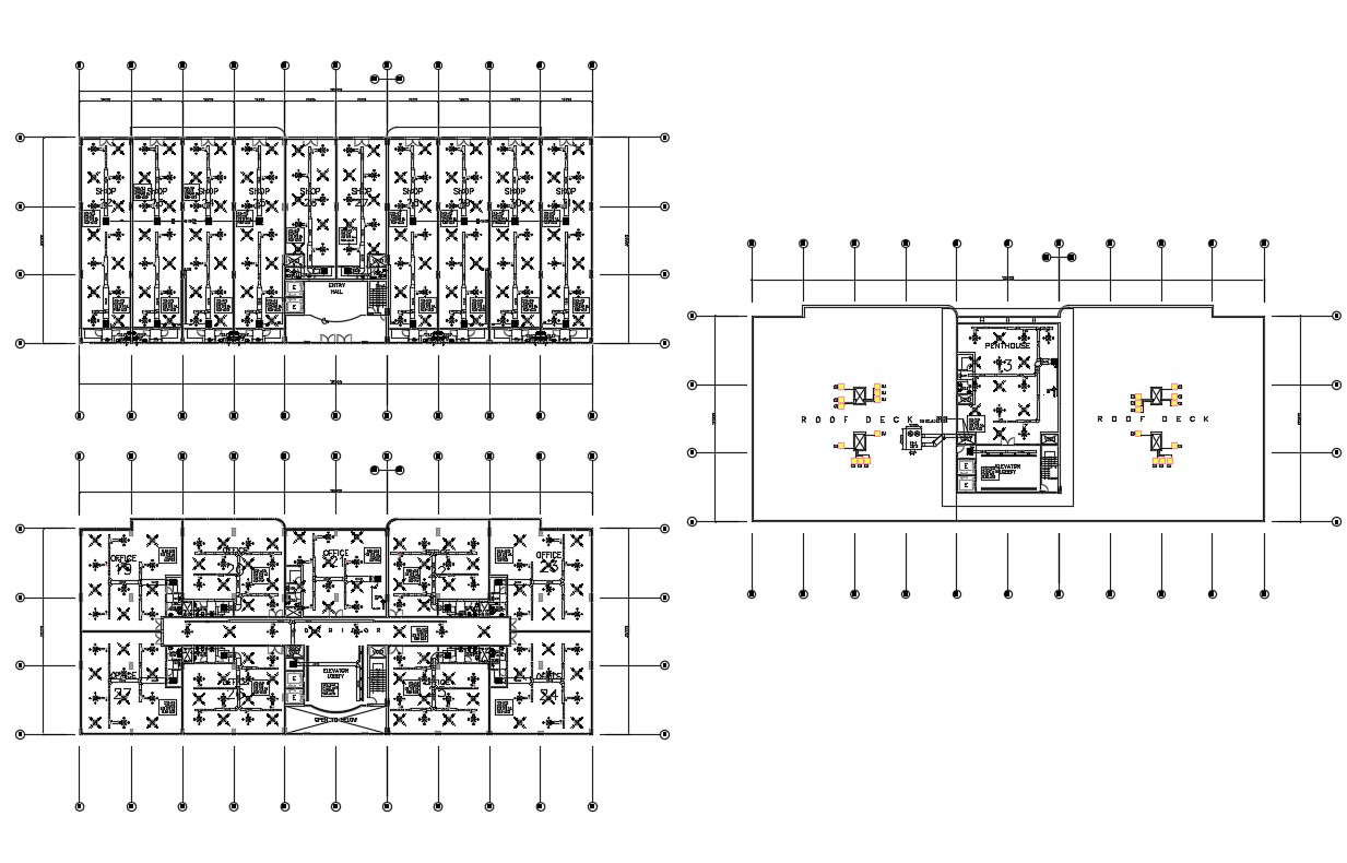 Commercial Building Architecture Plan 
