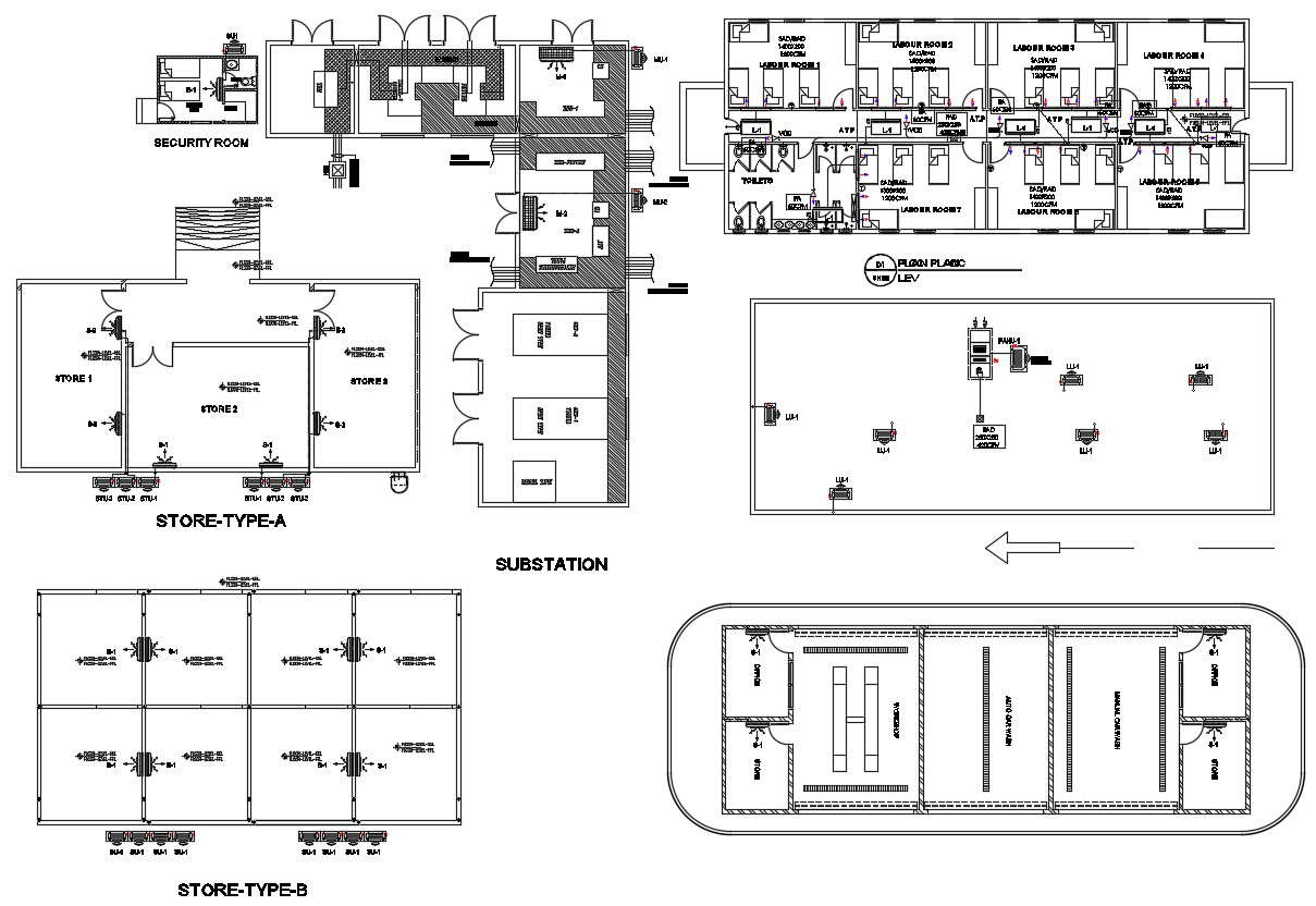 Commercial Building Design CAD Plan 