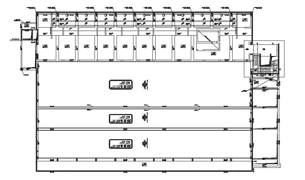 Commercial Building Layout CAD Plan Download 