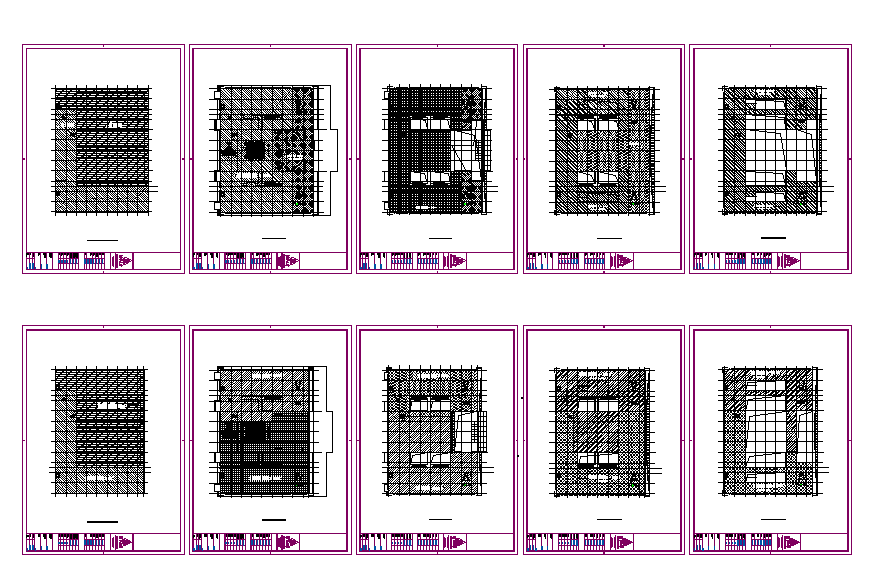 Commercial Complex Architecture Lay-out detail Project