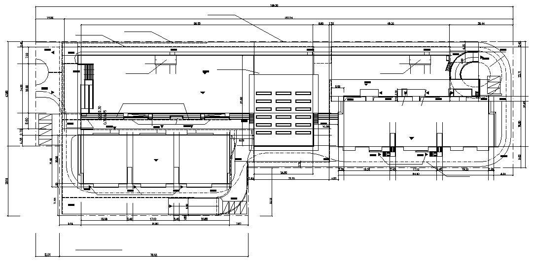 Commercial Floor Plans With Working Dimension AutoCAD File Free 