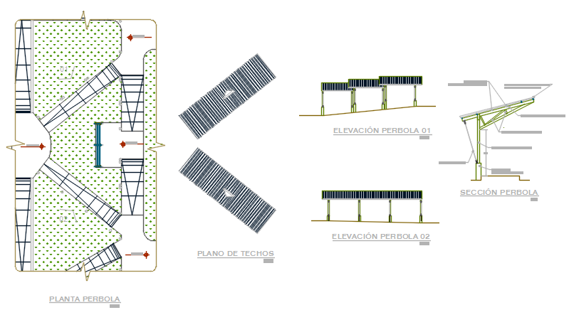 Commercial Plan and elevation detail dwg file