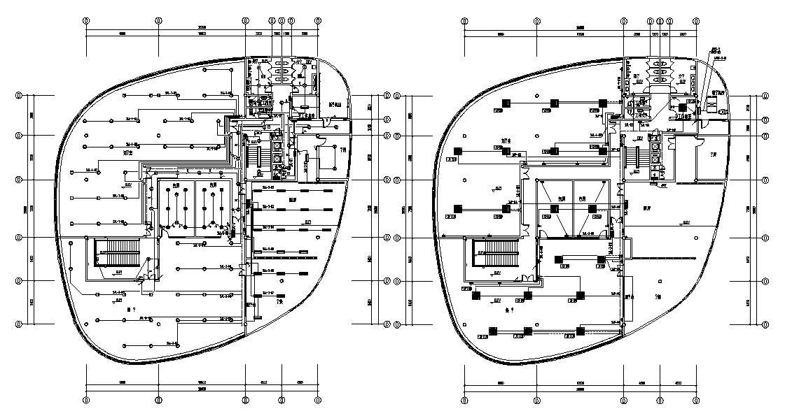 Commercial Space Floor Plan AutoCAD File