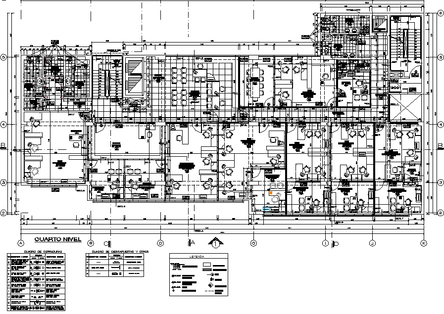 Commercial Working plan detail dwg file