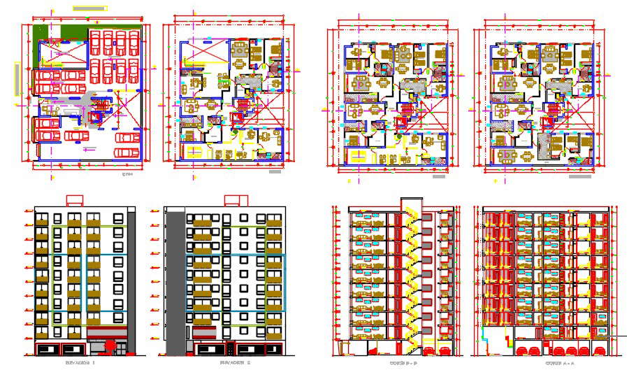 Commercial and residential building