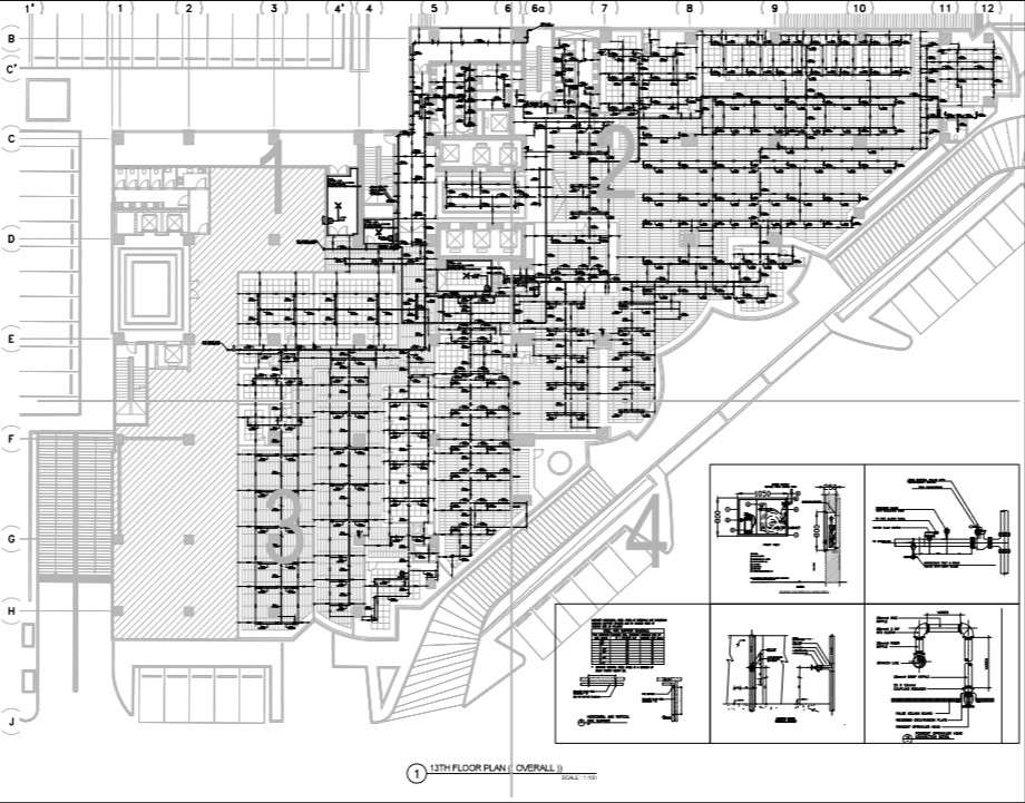 Commercial building Firefighting layout