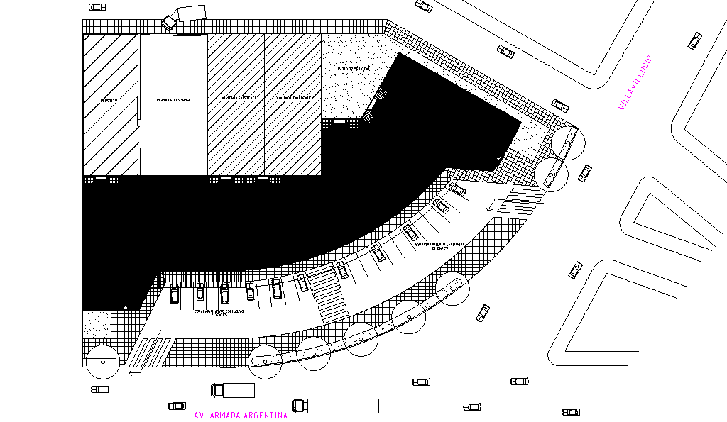 Commercial building design dwg file