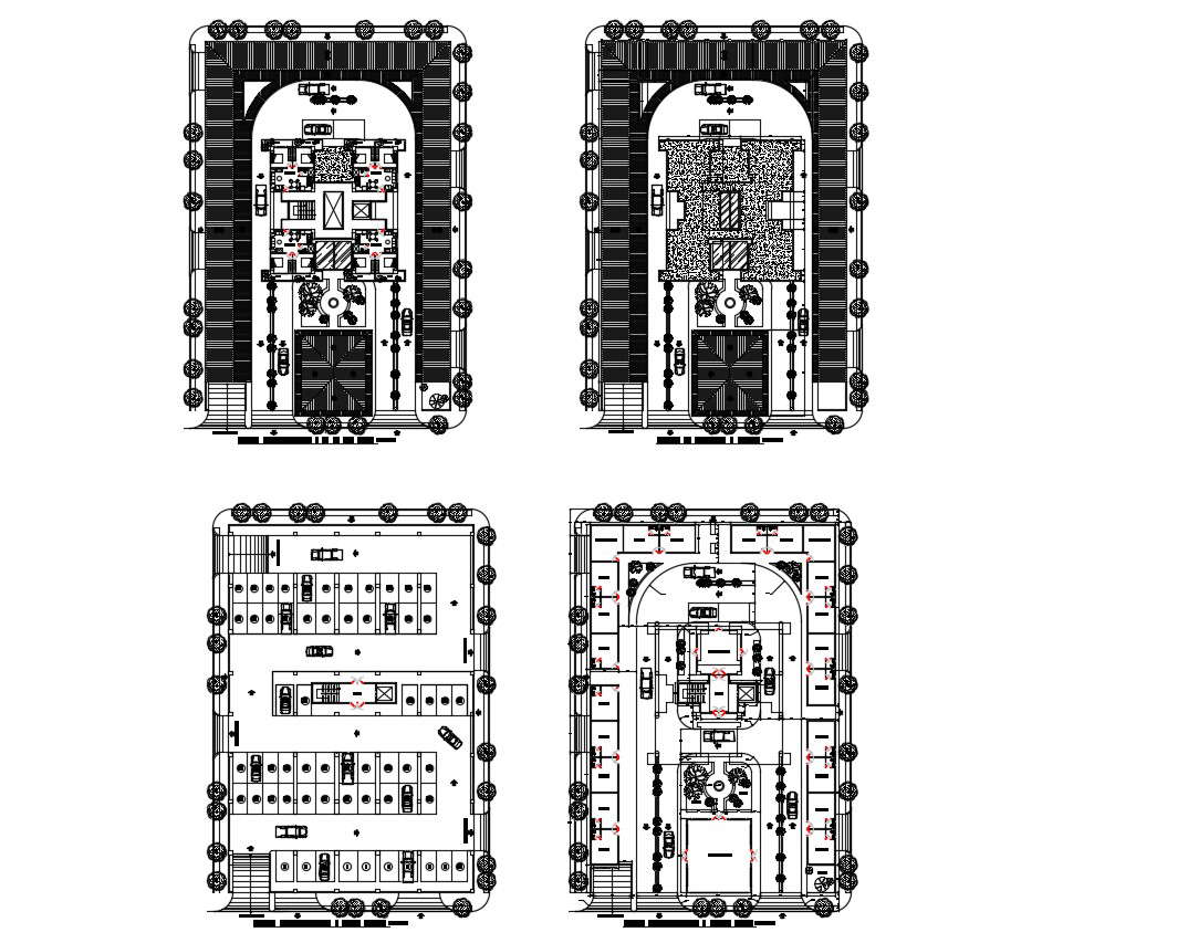 Commercial building in AutoCAD