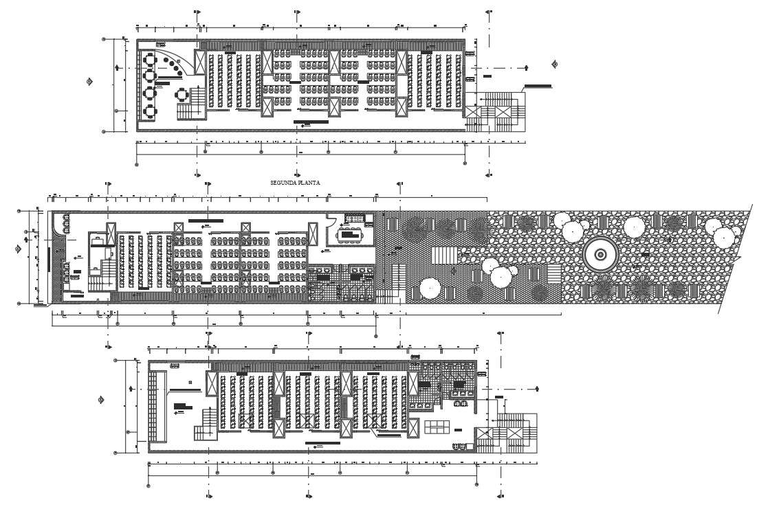 Commercial building plan detail dwg file