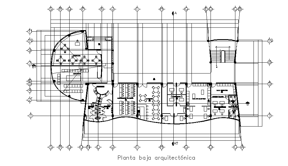 Commercial building plan detail dwg file