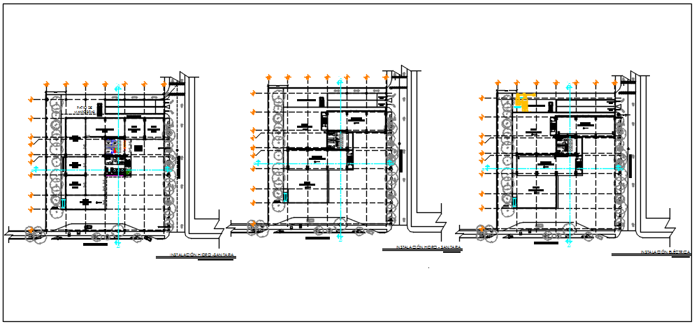 Commercial building plan detail dwg file