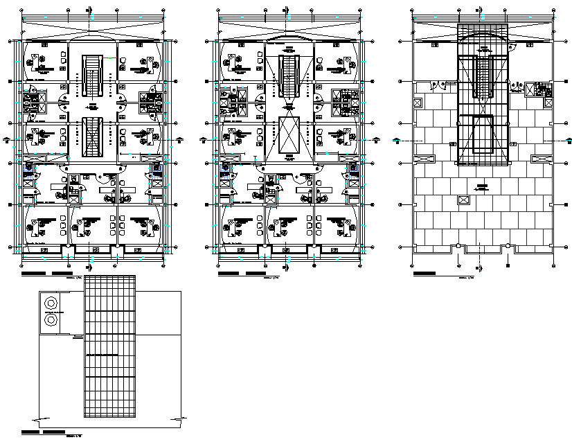 Commercial building plan detail dwg file