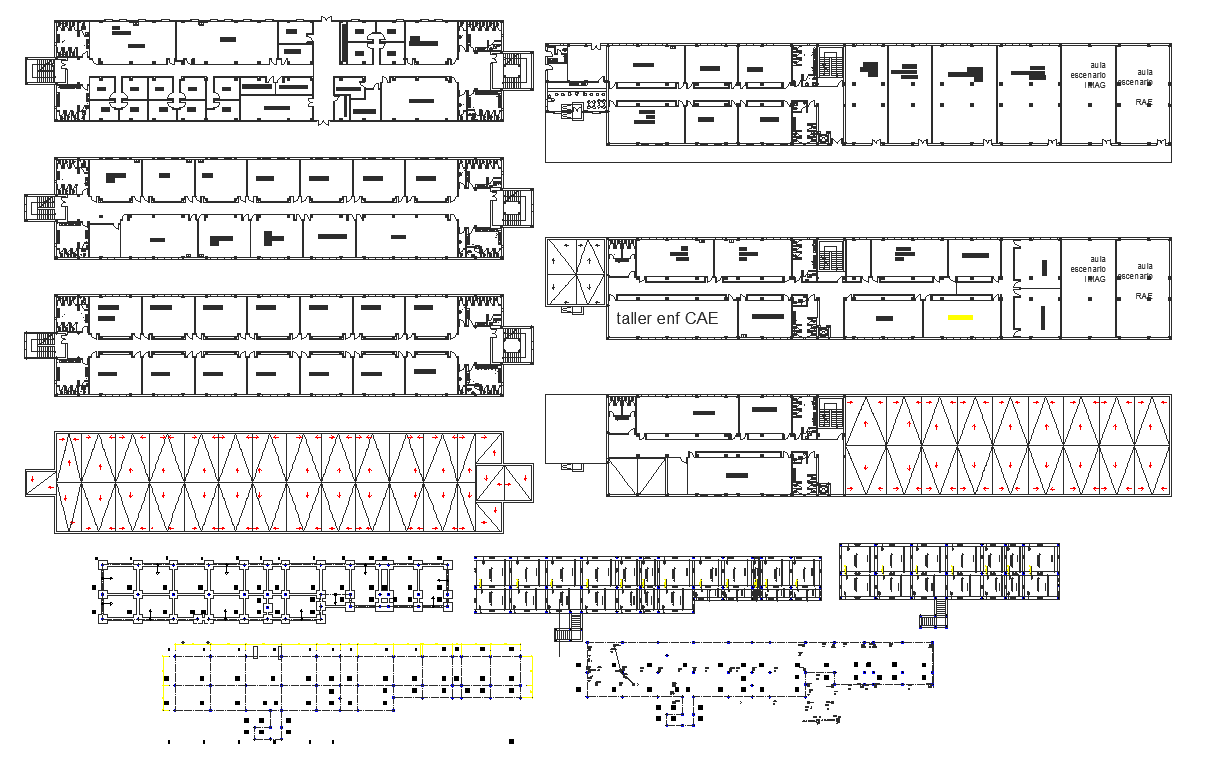Commercial building plan detail dwg file