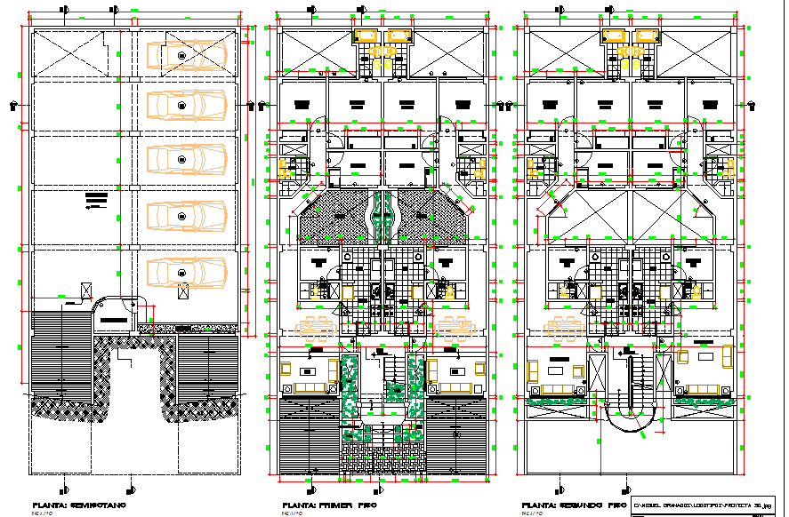 Commercial building plan detail dwg file