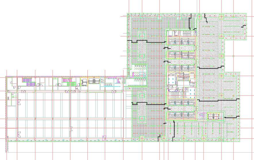 Commercial building plan detail dwg file