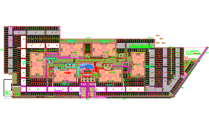 Commercial building plan detail dwg file