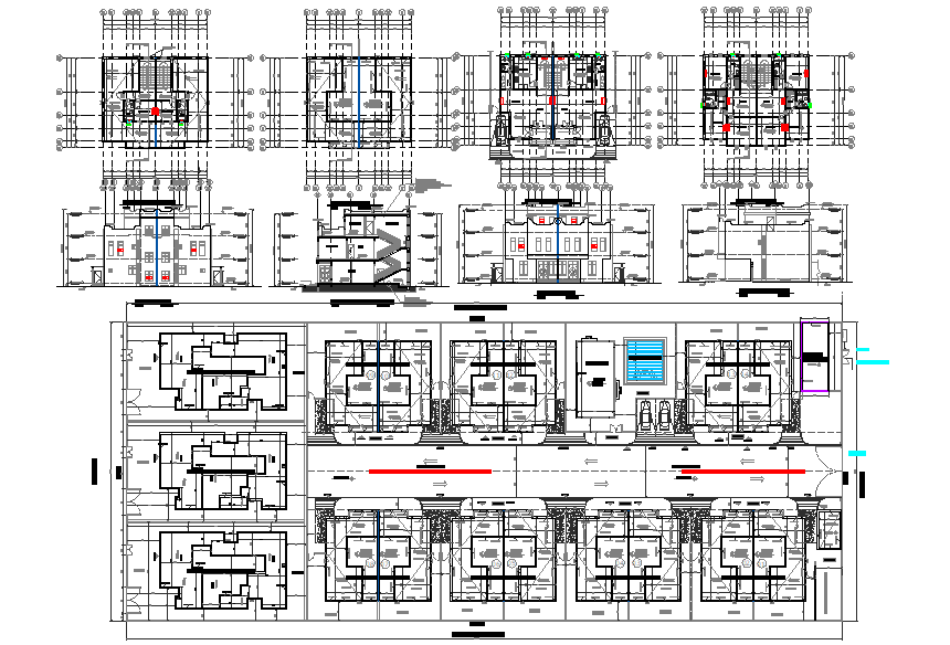 Commercial building plan detail dwg file