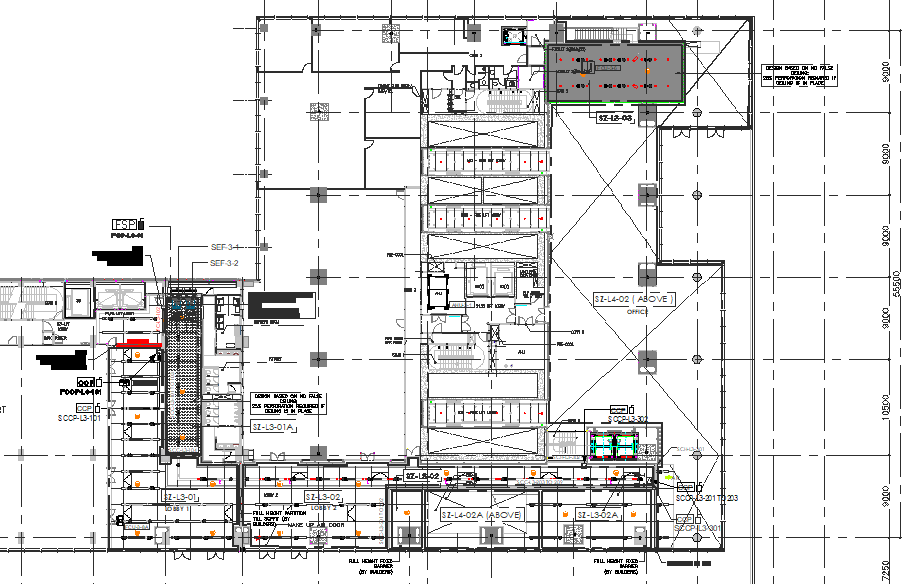 Commercial building plan detail dwg file