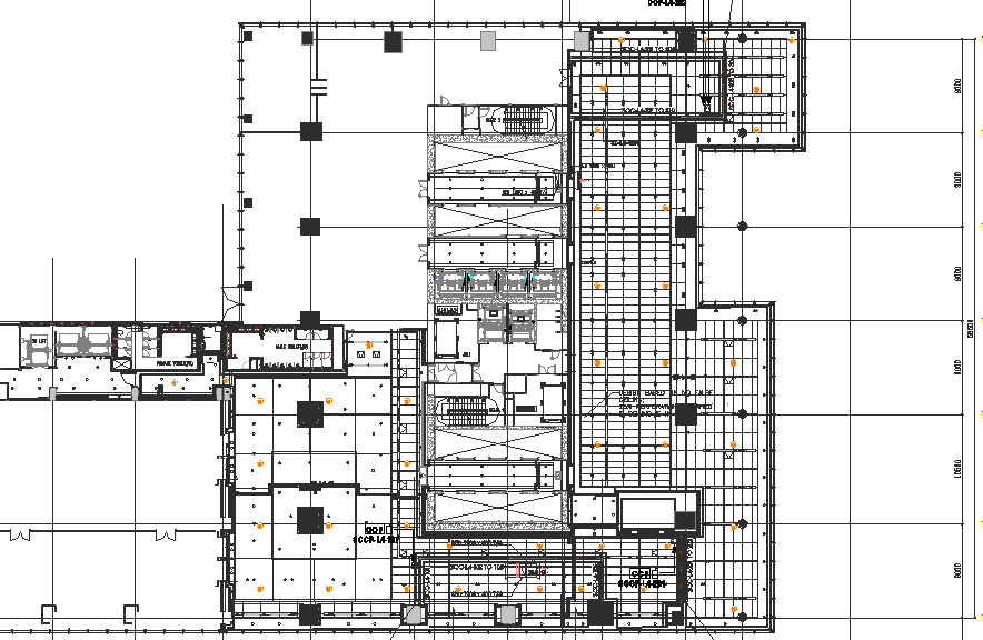Commercial building plan detail dwg file