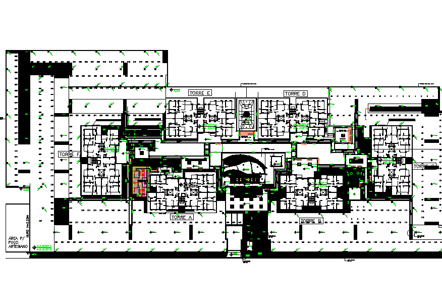 Commercial building plan detail dwg file