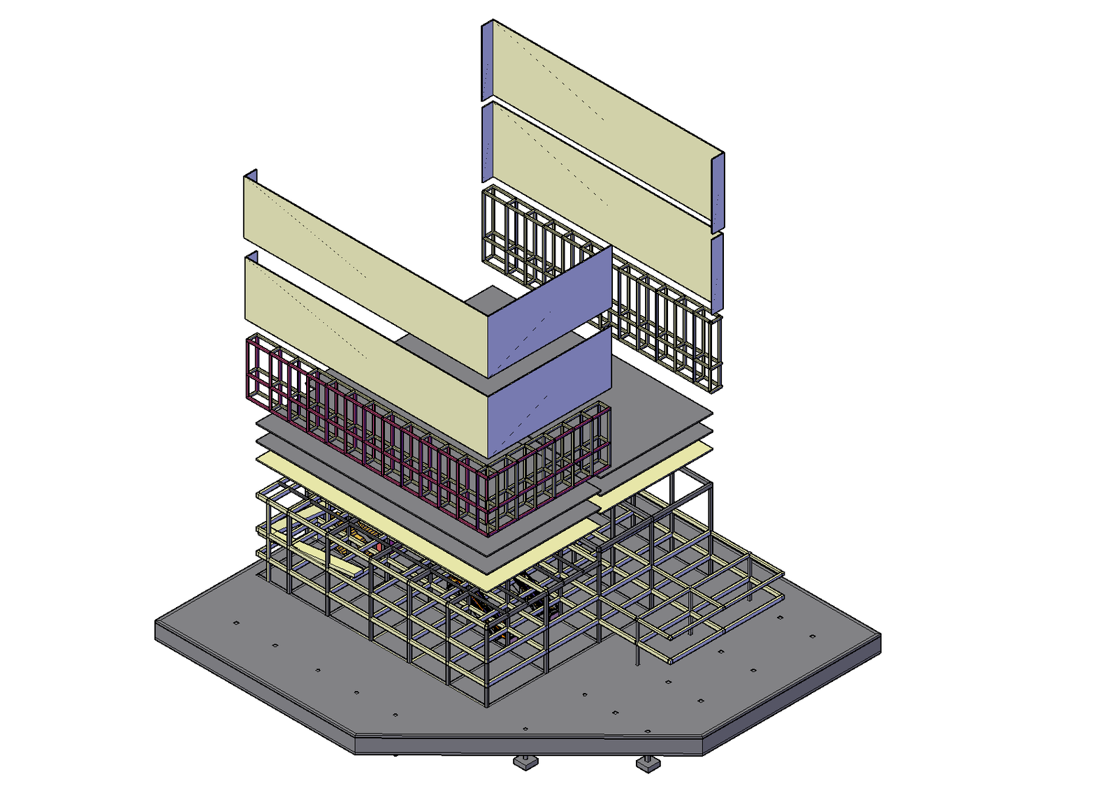 Commercial building plan detail dwg file.
