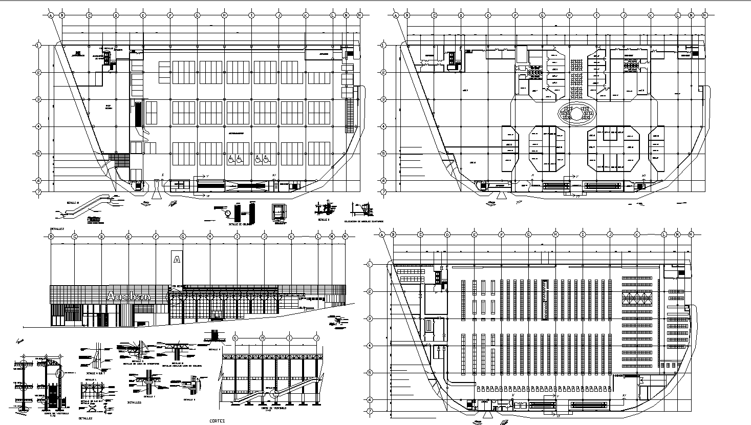 Commercial center autocad format