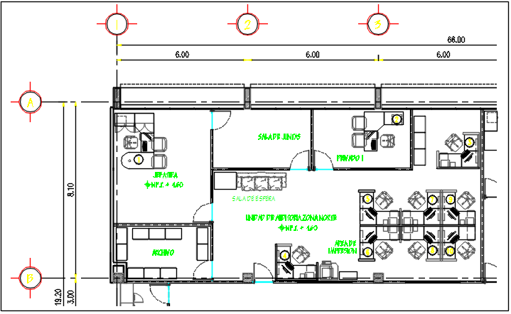 Commercial elevation plan detail dwg file