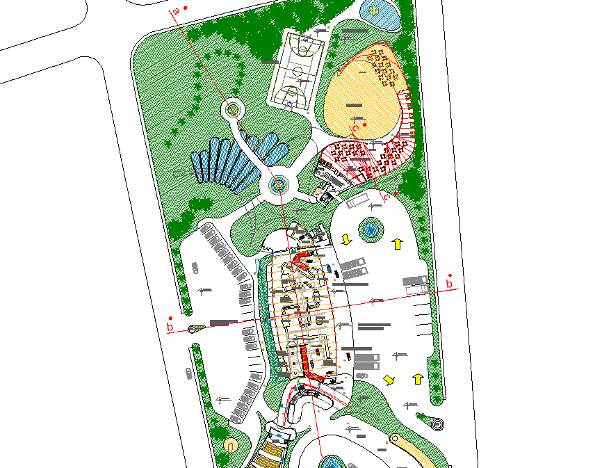 Commercial layout plot detail