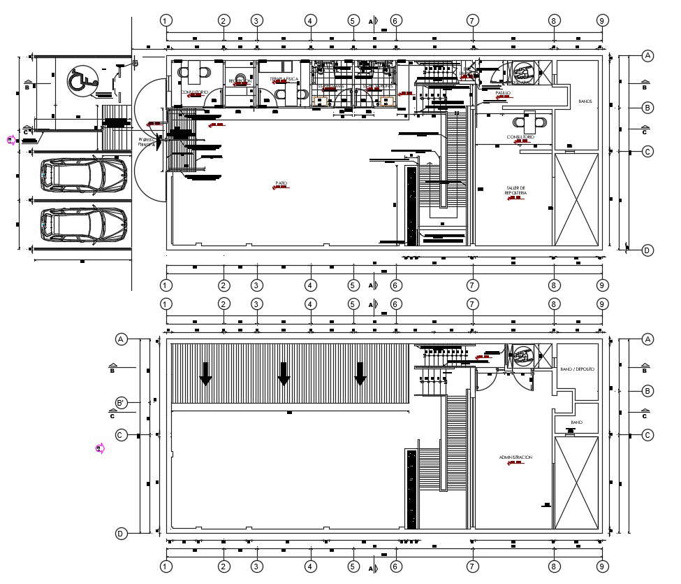 Commercial office Furniture Layout CAD plan