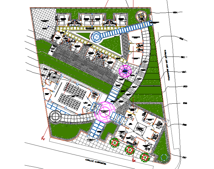 Commercial plan detail dwg file