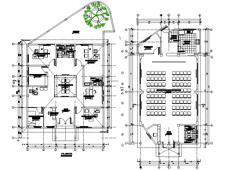 Commercial plan detail dwg file