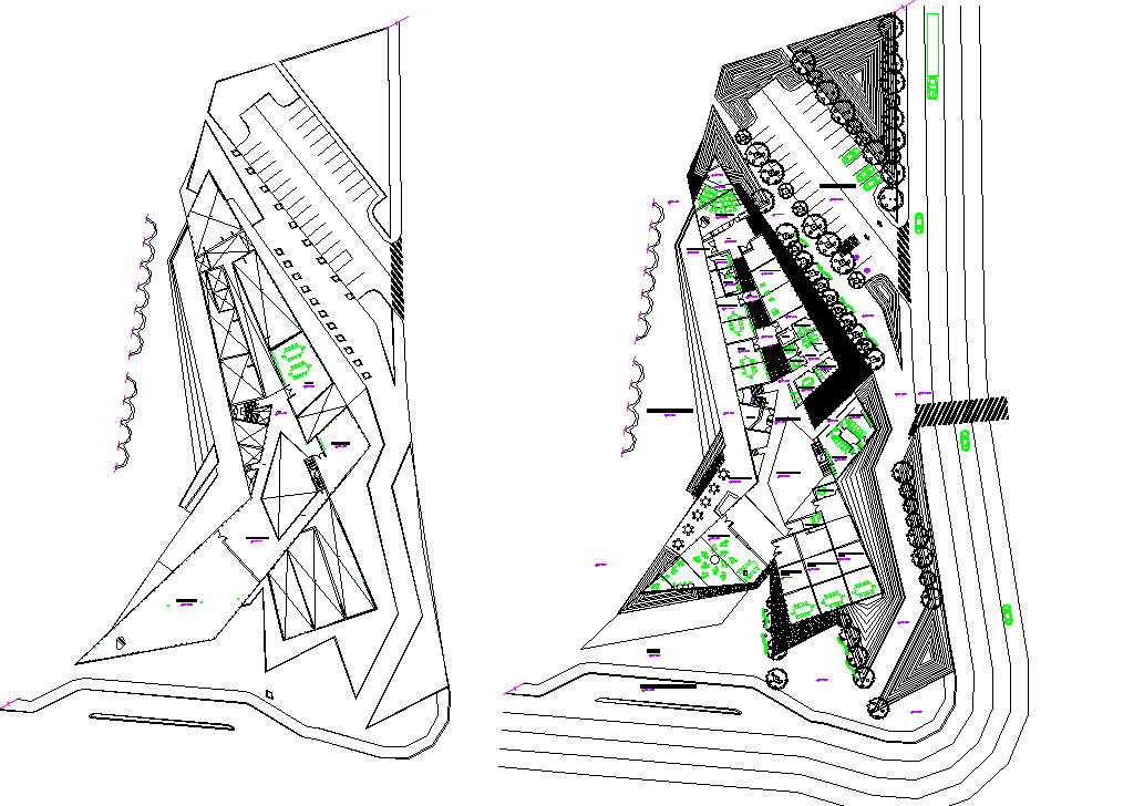Commercial plan detail dwg file