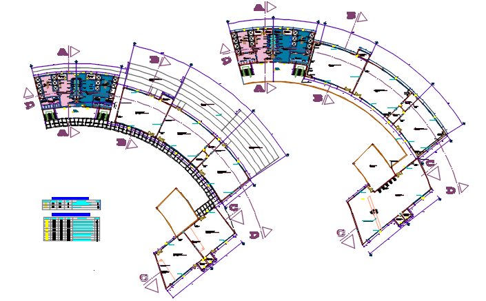 Commercial plan detail dwg file