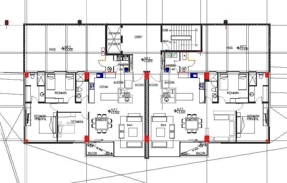 Commercial plan detail dwg file