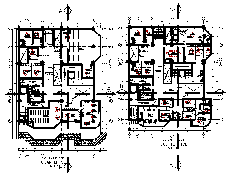 Commercial plan detail dwg file