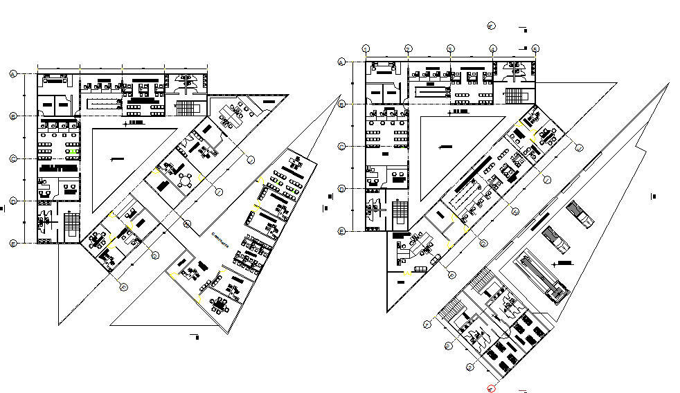 Commercial plan detail dwg file