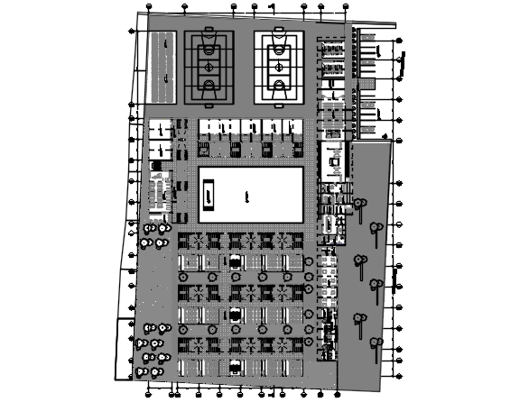 Commercial plan detail dwg file