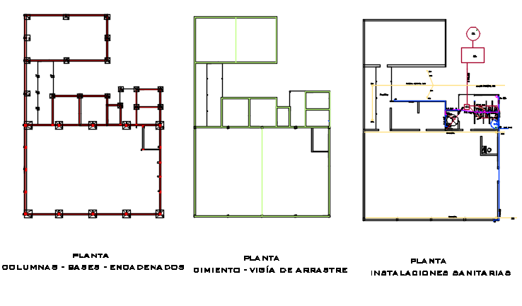 Commercial plan detail dwg file