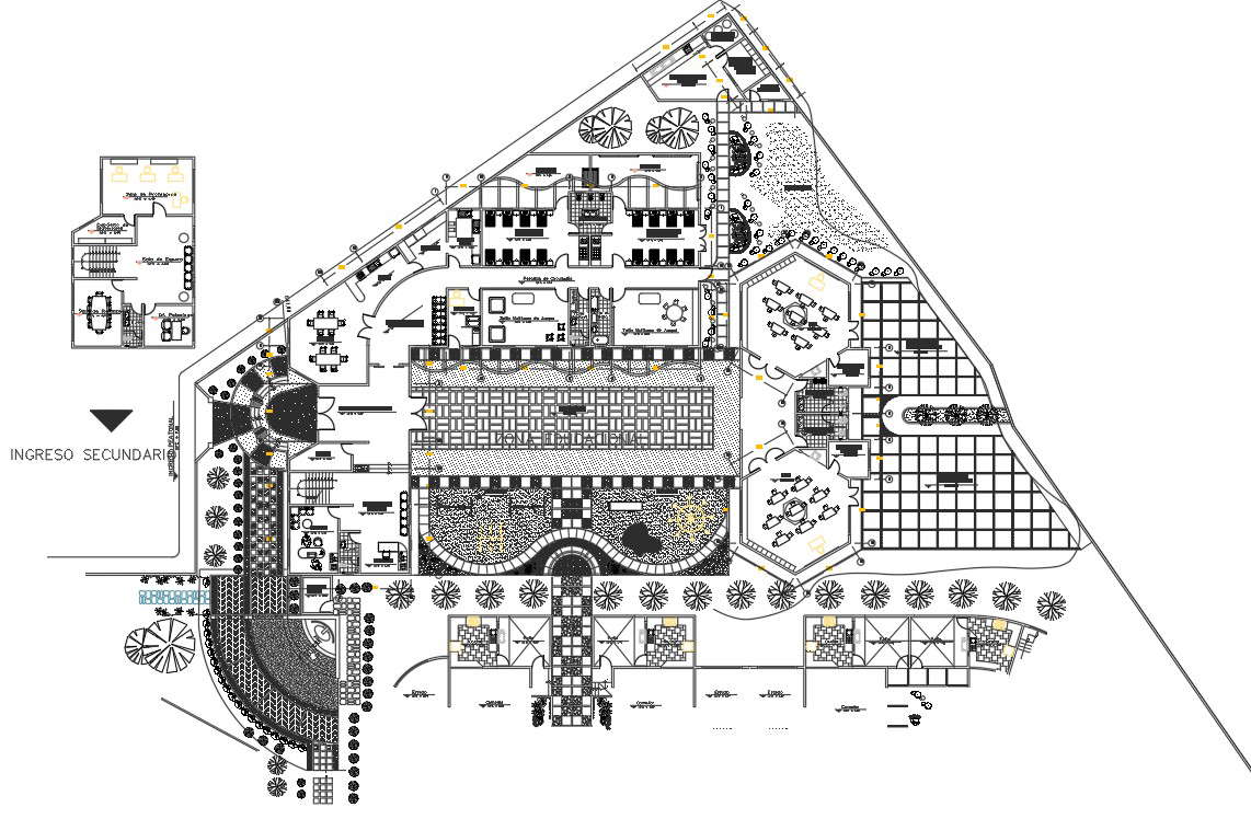 Commercial plan detail dwg file
